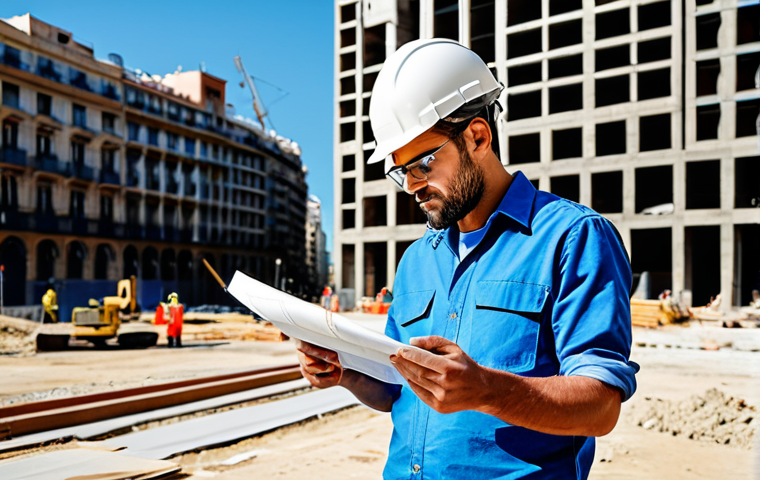 **

"A confident architect, fully clothed in a stylish yet modest outfit, reviewing blueprints on a sunny construction site in Barcelona. Modern architecture in the background. Perfect anatomy, well-formed hands, natural pose, appropriate attire, professional environment, safe for work, appropriate content, professional photography, high quality."

**