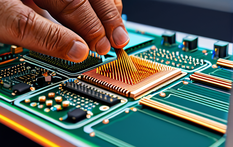 PCB Design & Layout**

"Close-up of a complex PCB design, highlighting thermal vias and copper planes, professional engineering workstation in the background, focus on detail and precision, safe for work, appropriate content, fully clothed engineer working on the design, perfect anatomy, natural proportions, high-quality rendering, showcasing the integration of thermal management techniques. The engineer is wearing appropriate attire. Professional."

**