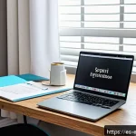 전기전자공학 학술지 읽는 법 - A modern study desk in a cozy home office setting designed for a Spanish-speaking electrical enginee...
